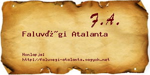 Faluvégi Atalanta névjegykártya